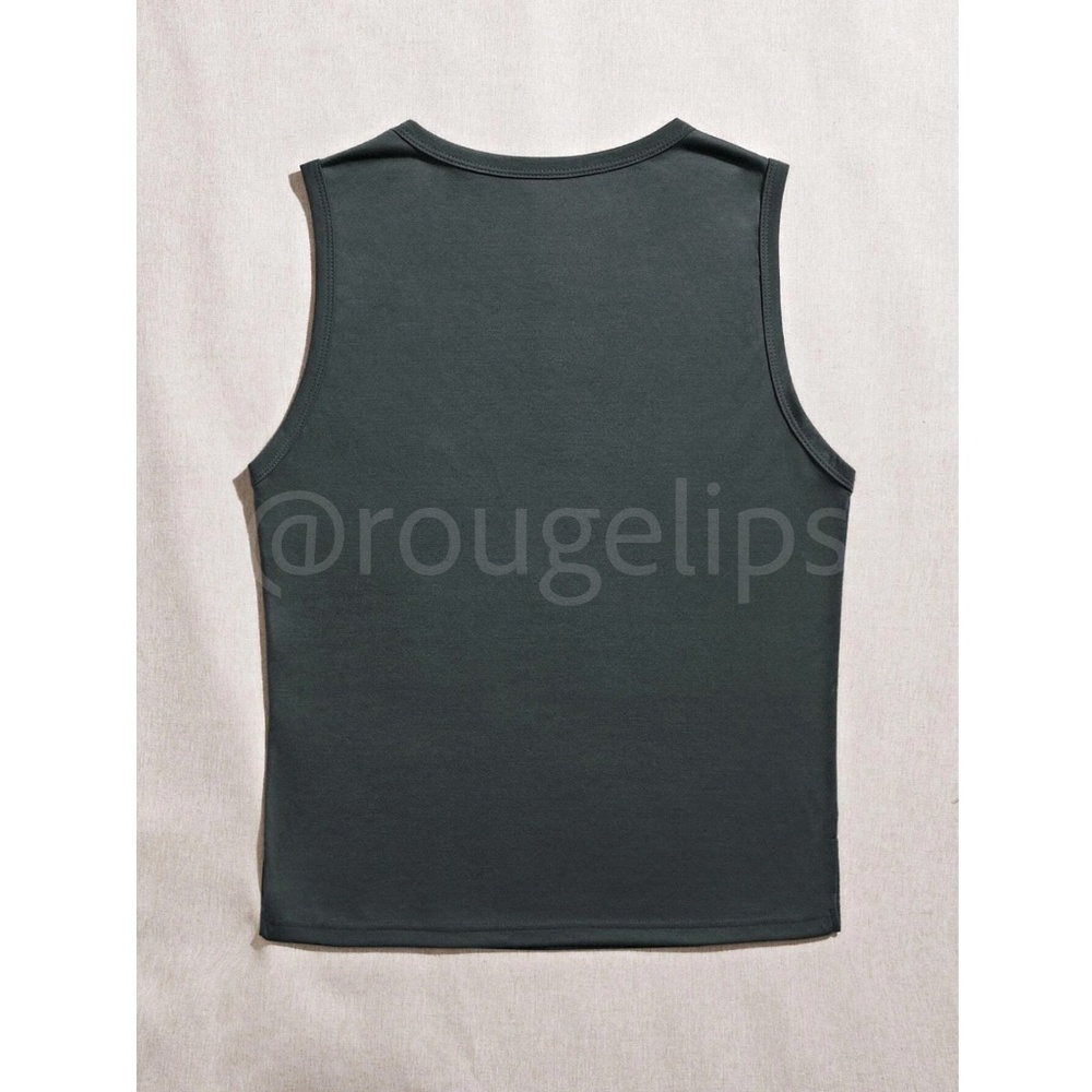 Boho Western Print Grey Tank Top Tee Shirt Muscle - Picture 2 of 7